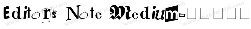 Editors Note Medium字体转换